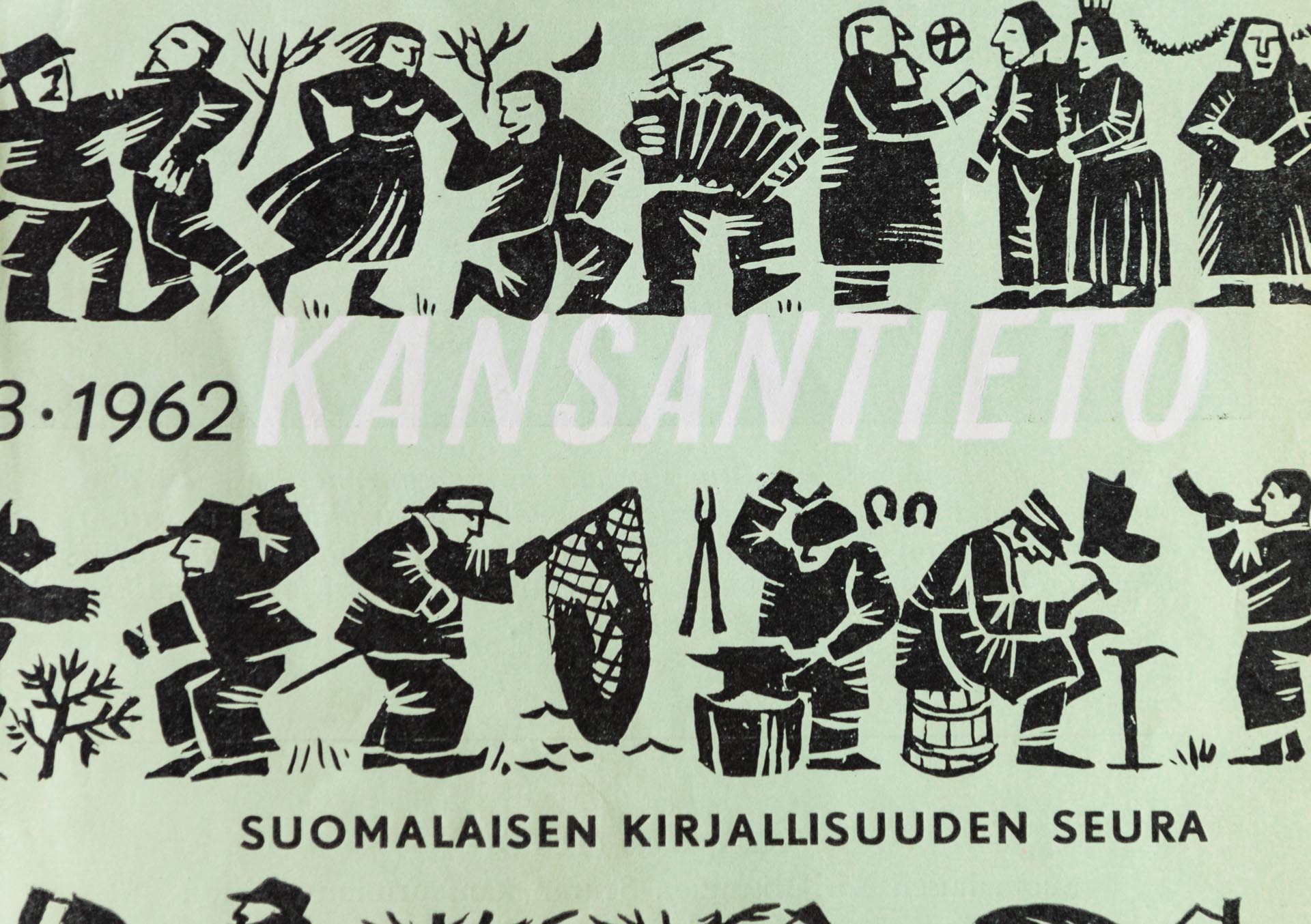Kansantieto lehden kansi numerosta 3 vuodelta 1962.